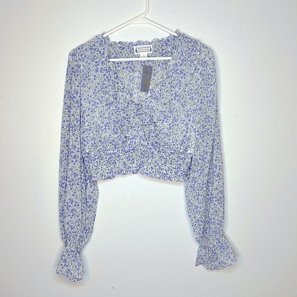 Loveriche women’s size large morning in France blouse